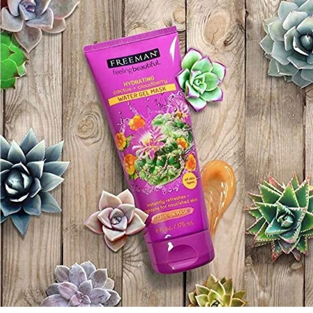 3 Freeman mask set Cactus Cloudberry Water Gel mask Canadian hemp Seed Clay mask